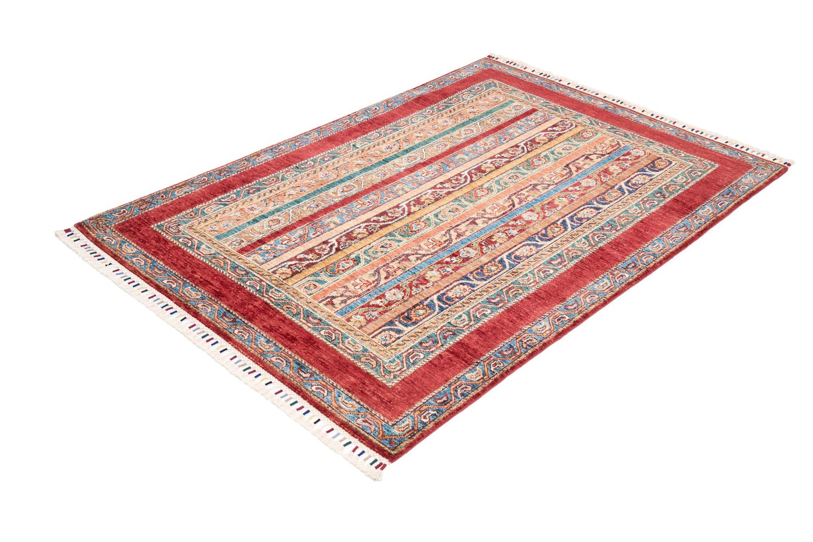 El Dokuma Şal Kırmızı Yün ÖÇİS1065