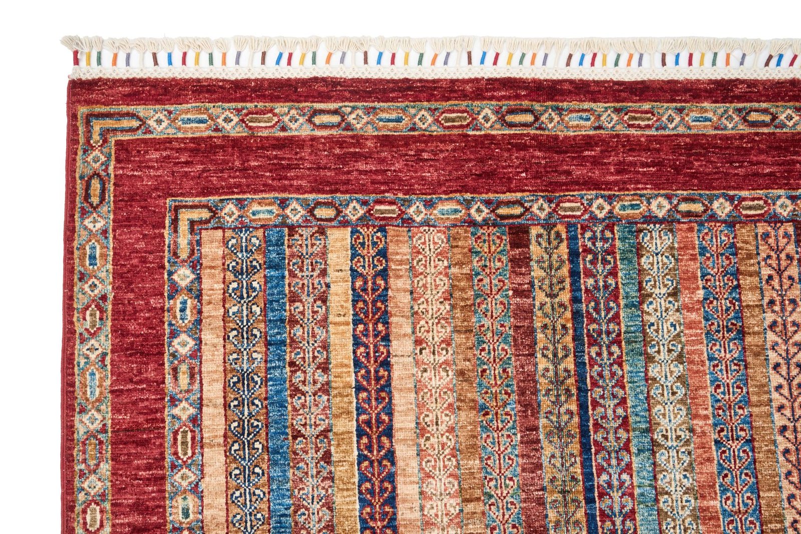 El Dokuma Şal Kırmızı Yün ÖÇİS1069