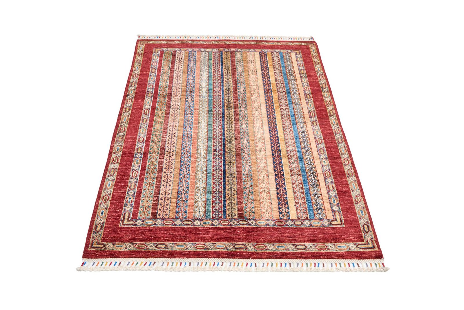 El Dokuma Şal Kırmızı Yün ÖÇİS1069