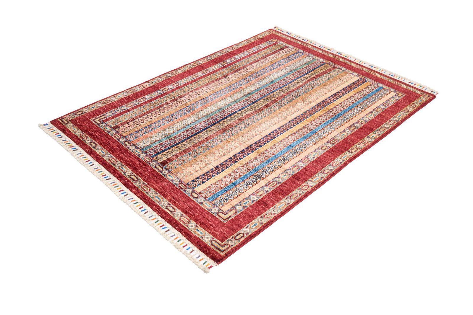 El Dokuma Şal Kırmızı Yün ÖÇİS1069