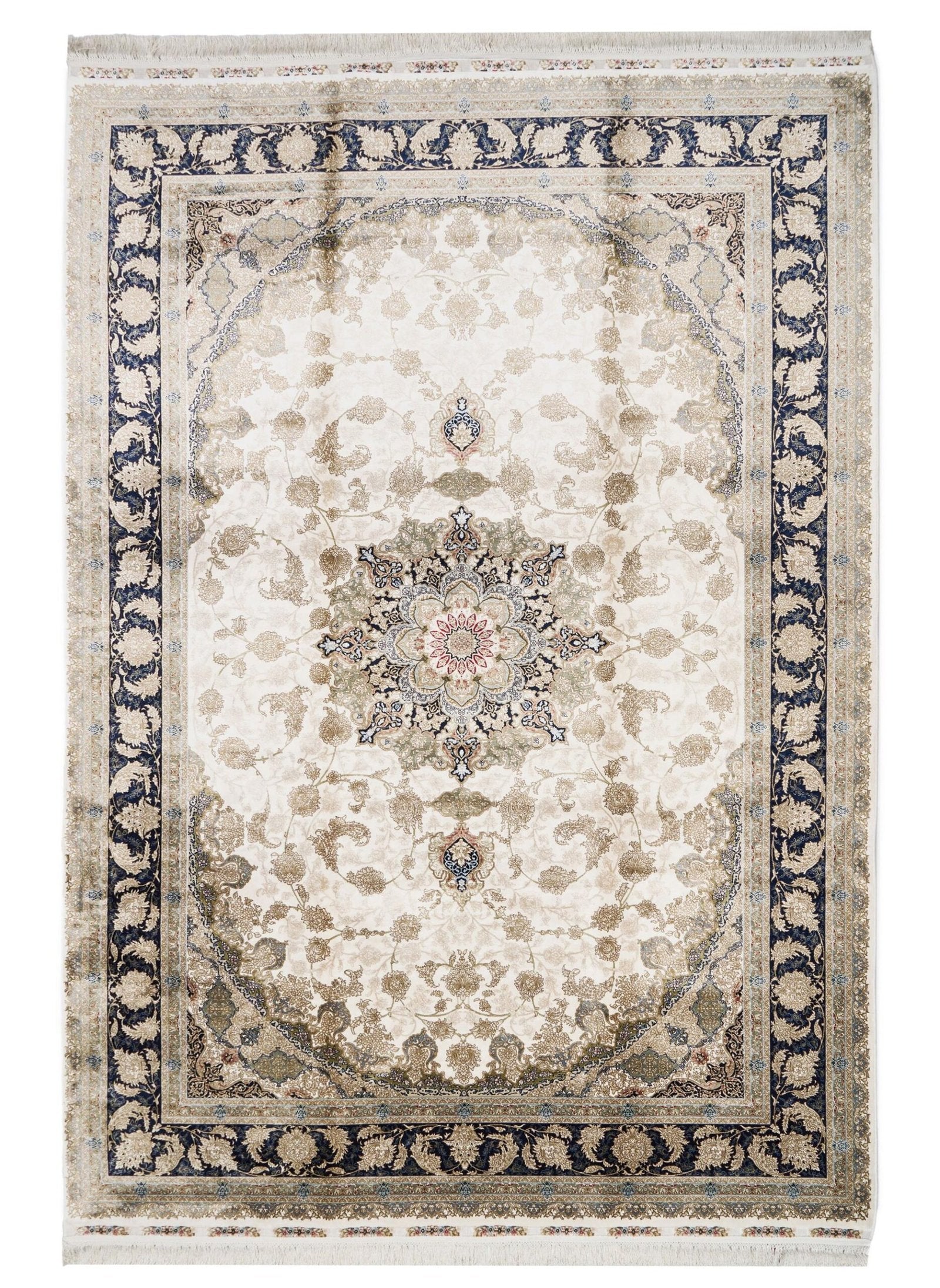 Makine İpek İsfahan Krem Halı ISF04