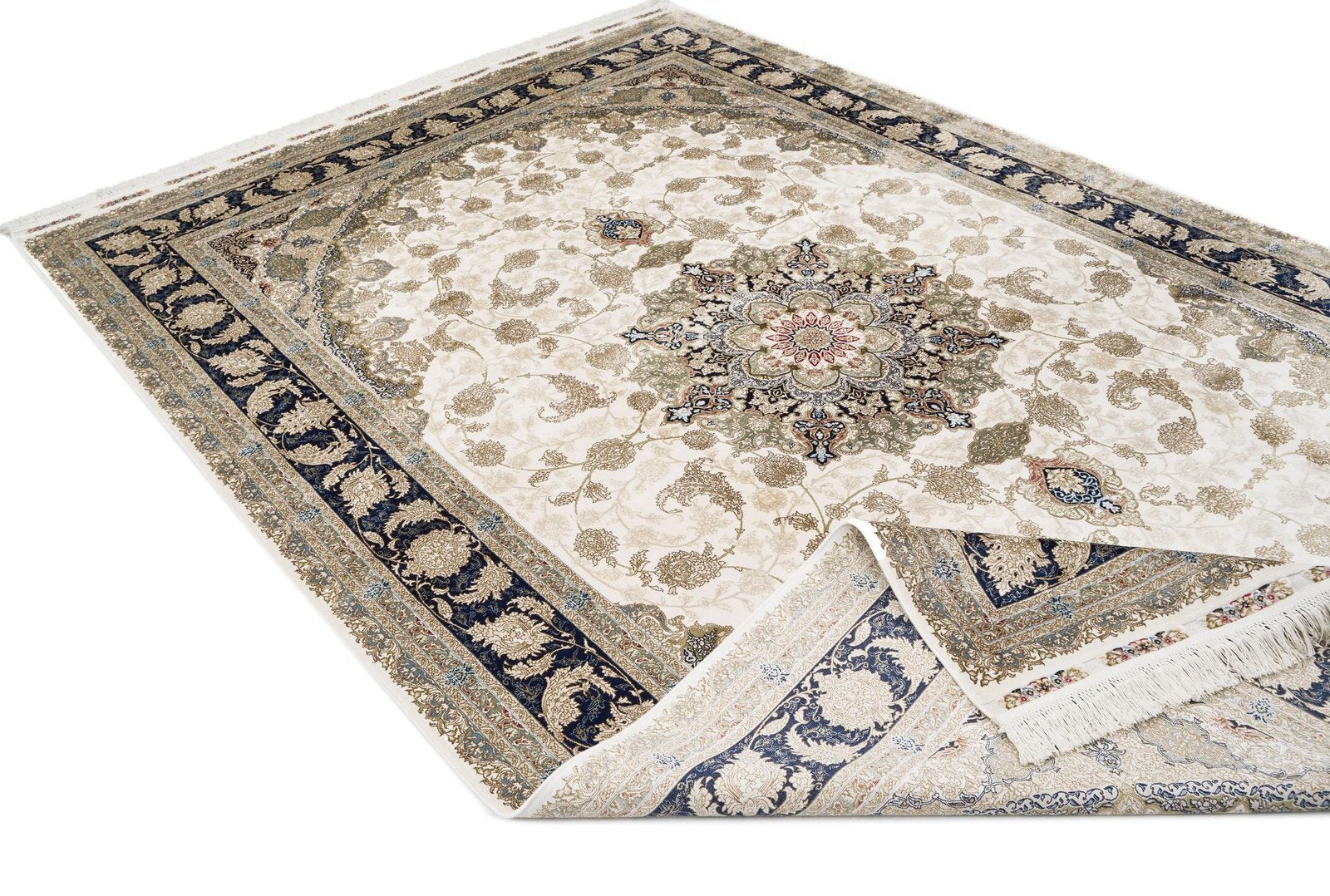 Makine İpek İsfahan Krem Halı ISF04