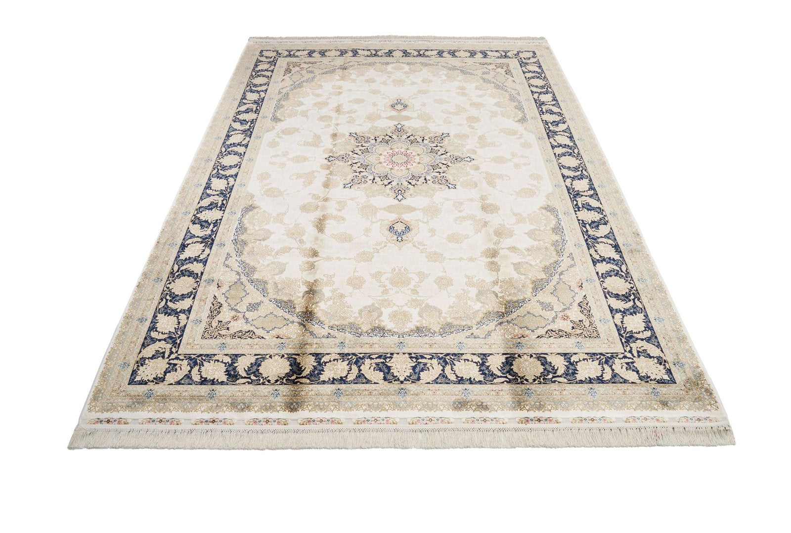 Makine İpek İsfahan Krem Halı ISF04