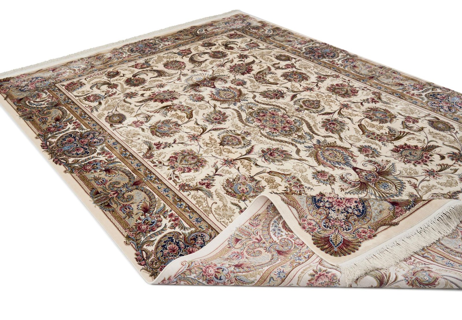 Makine İpek İsfahan Krem Halı ISF01