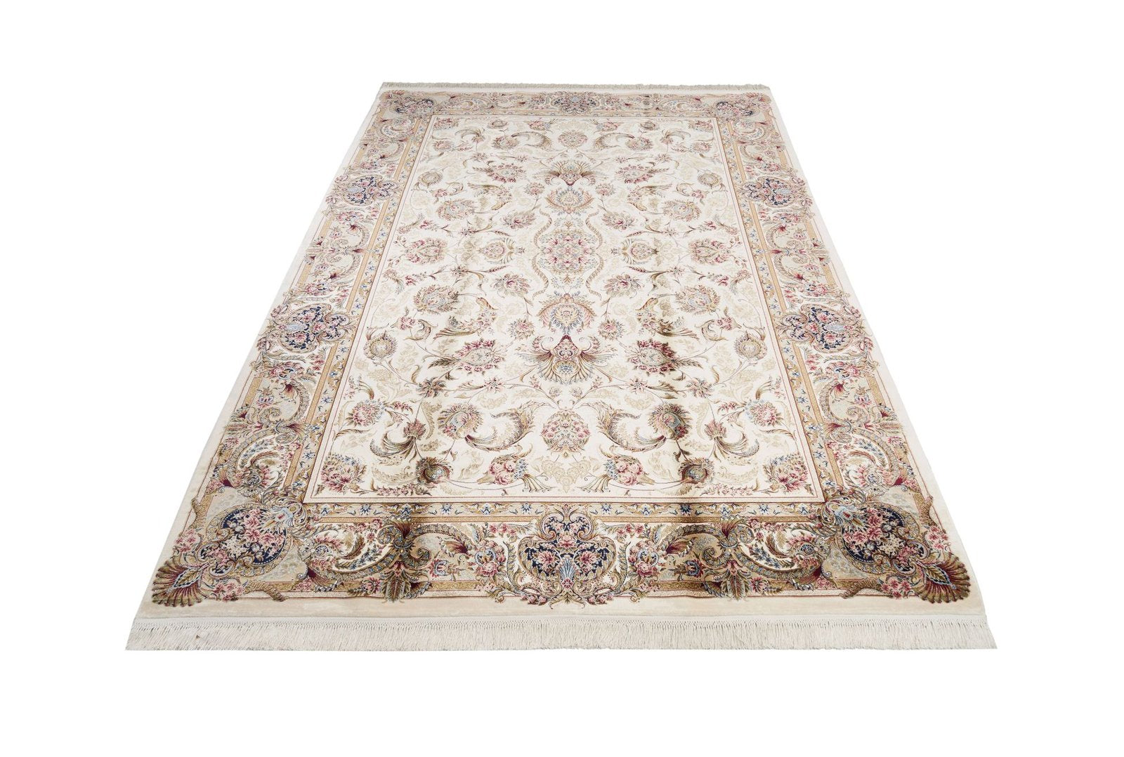 Makine İpek İsfahan Krem Halı ISF01