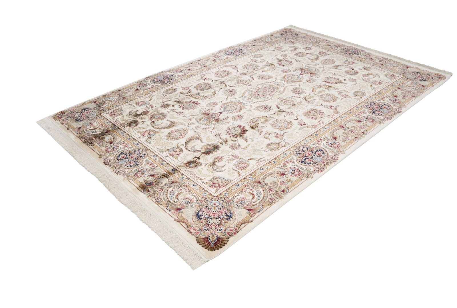 Makine İpek İsfahan Krem Halı ISF01