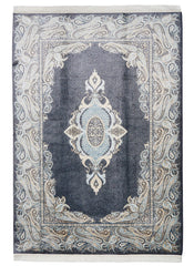 Makine İpek Jumeriah Mavi Halı 6180