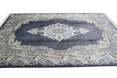 Makine İpek Jumeriah Mavi Halı 6180