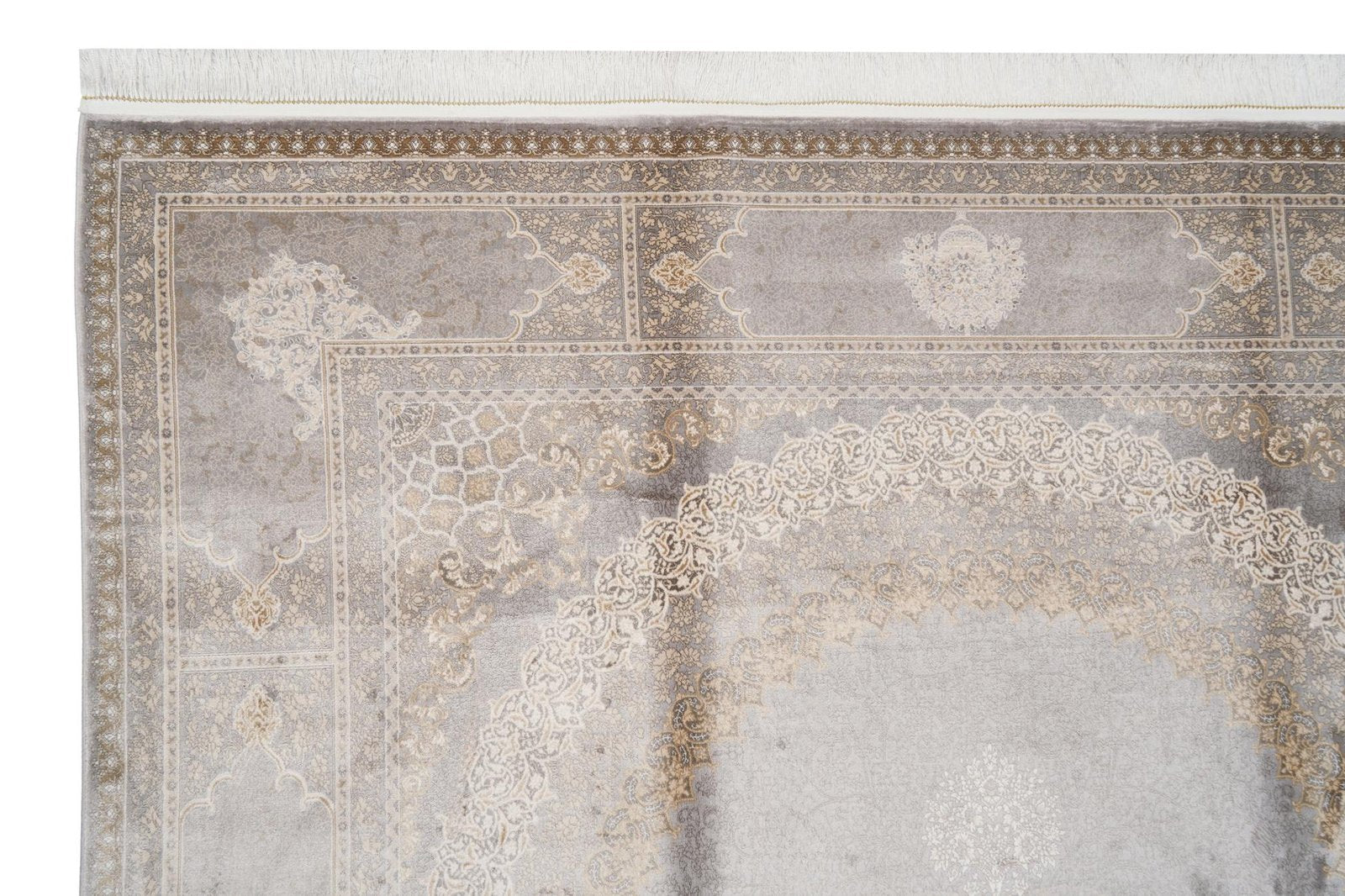 Öğretmenler Halı Makine İpek Jumeirah Gri 6191