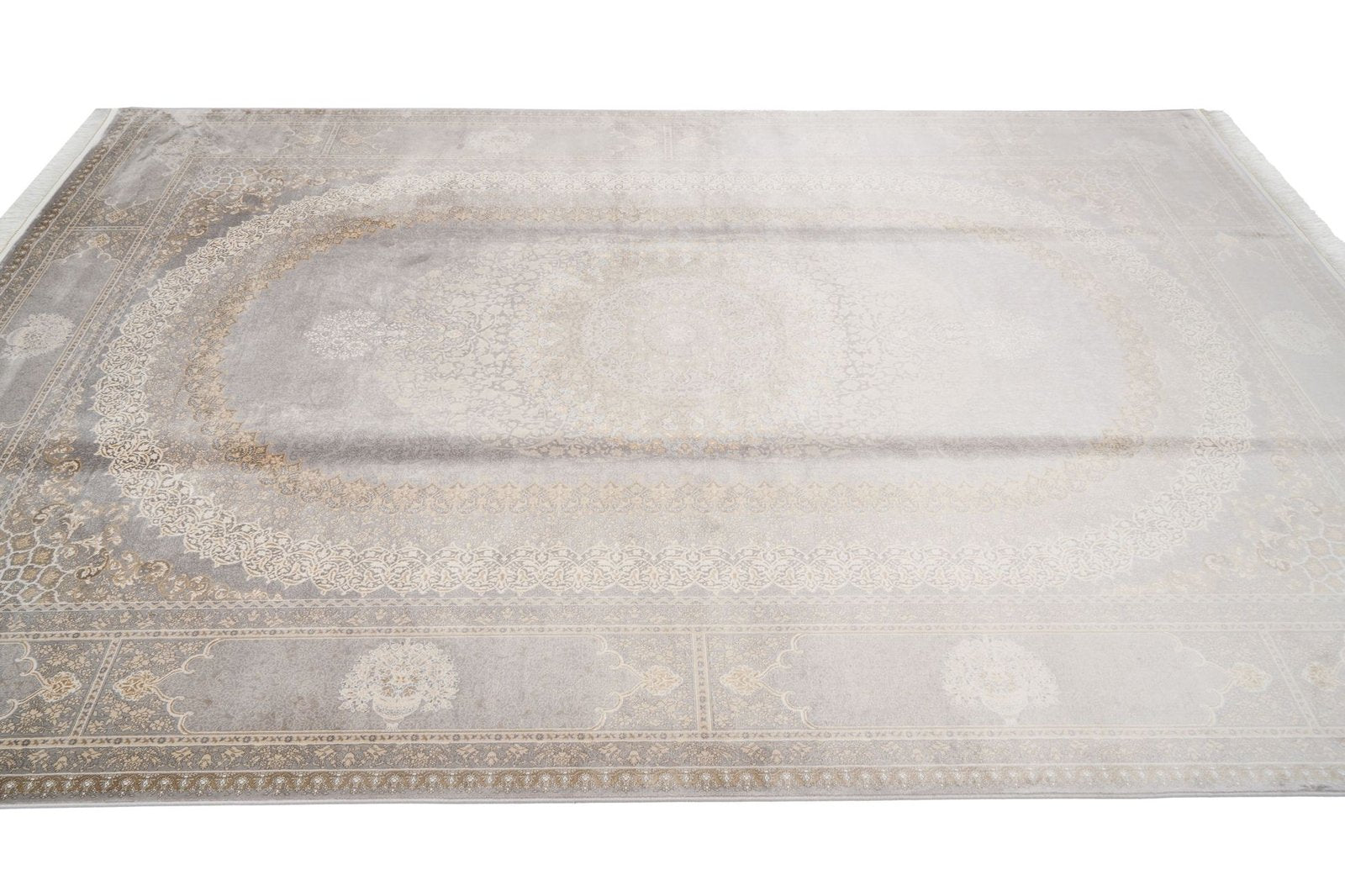 Öğretmenler Halı Makine İpek Jumeirah Gri 6191