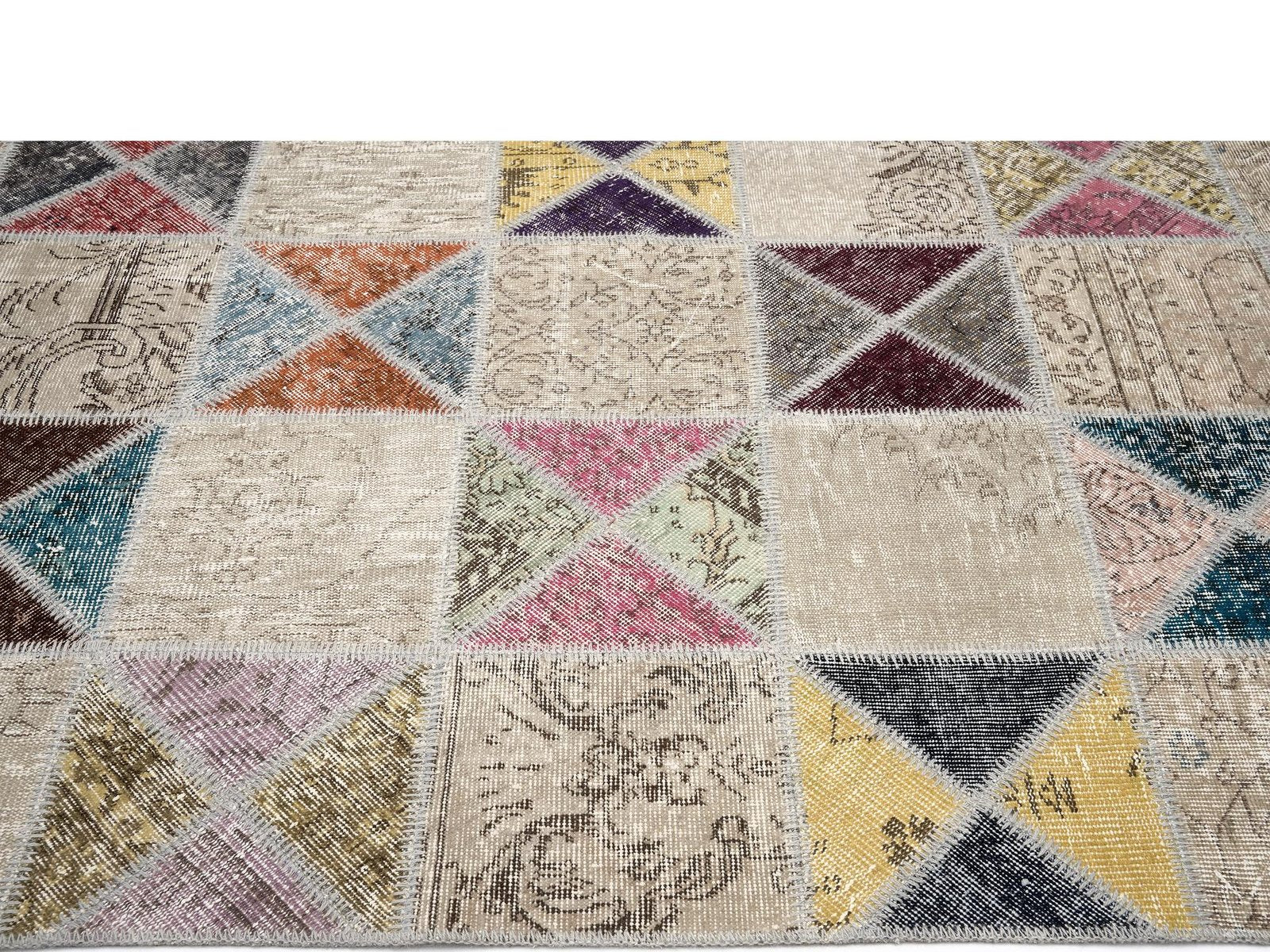 Öğretmenler Halı El Dokuma Pera Patchwork