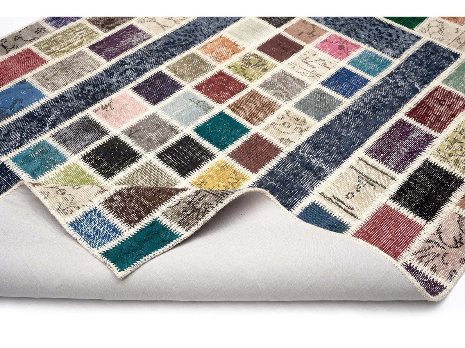 Öğretmenler Halı El Dokuma Pera Patchwork ÖDPP502