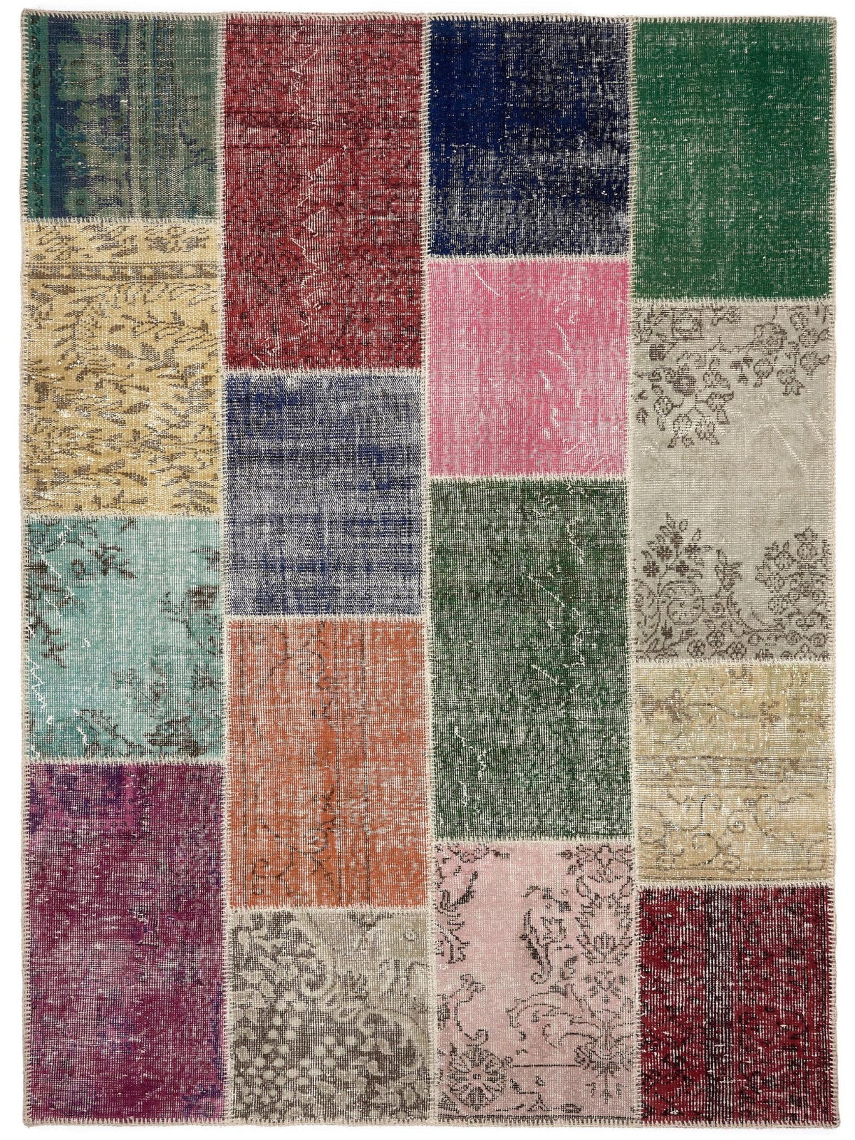 Öğretmenler Halı El Dokuma Apex Patchwork ÖDAP501