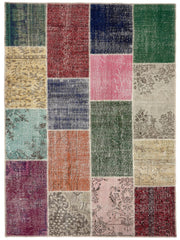 Öğretmenler Halı El Dokuma Apex Patchwork ÖDAP501